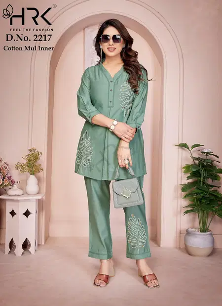 HRK 2217 Pv Lining Hand Work Western Ladies Co Ord Set Wholesale Market
